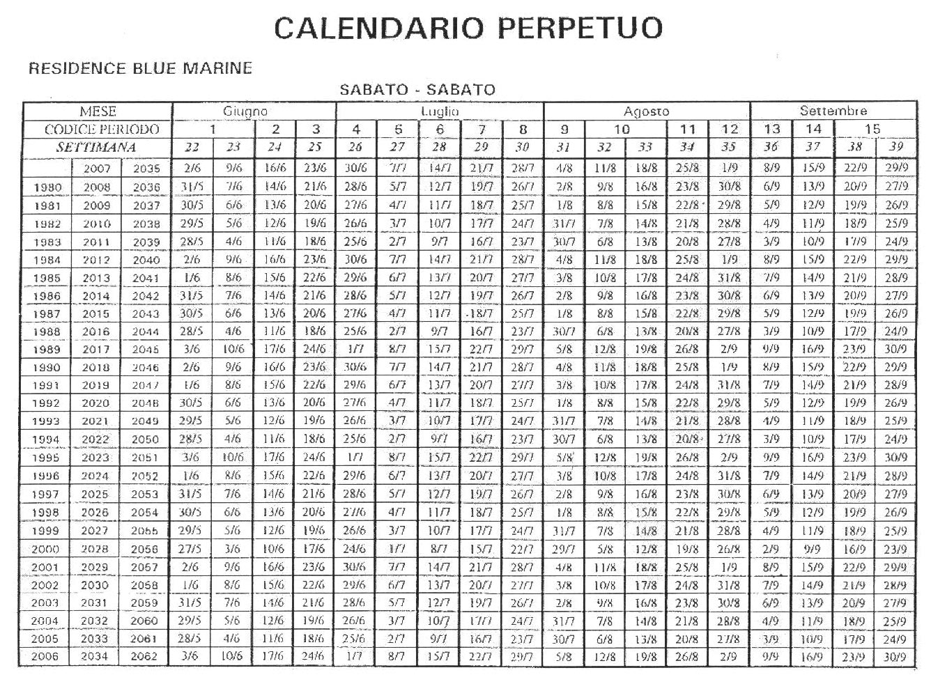 Calendario Perpetuo